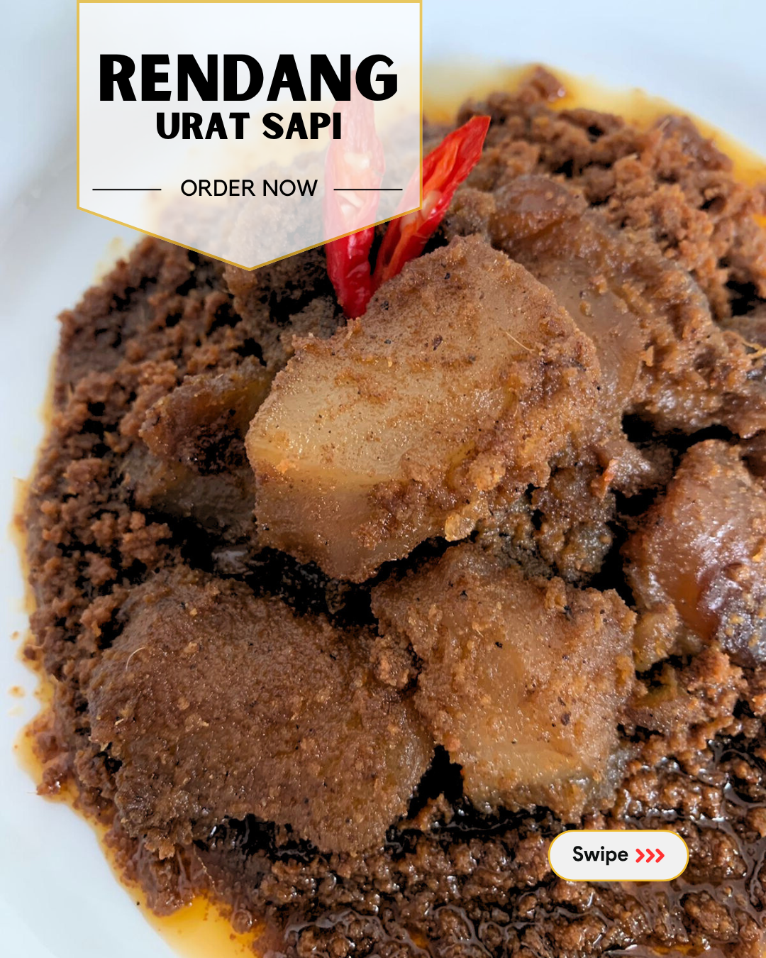 Rendang Urat Sapi | 250gr